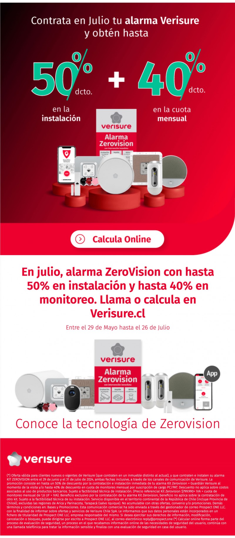 Seguridad con Alarmas Verisure - descuentos de 50% en tu alarma