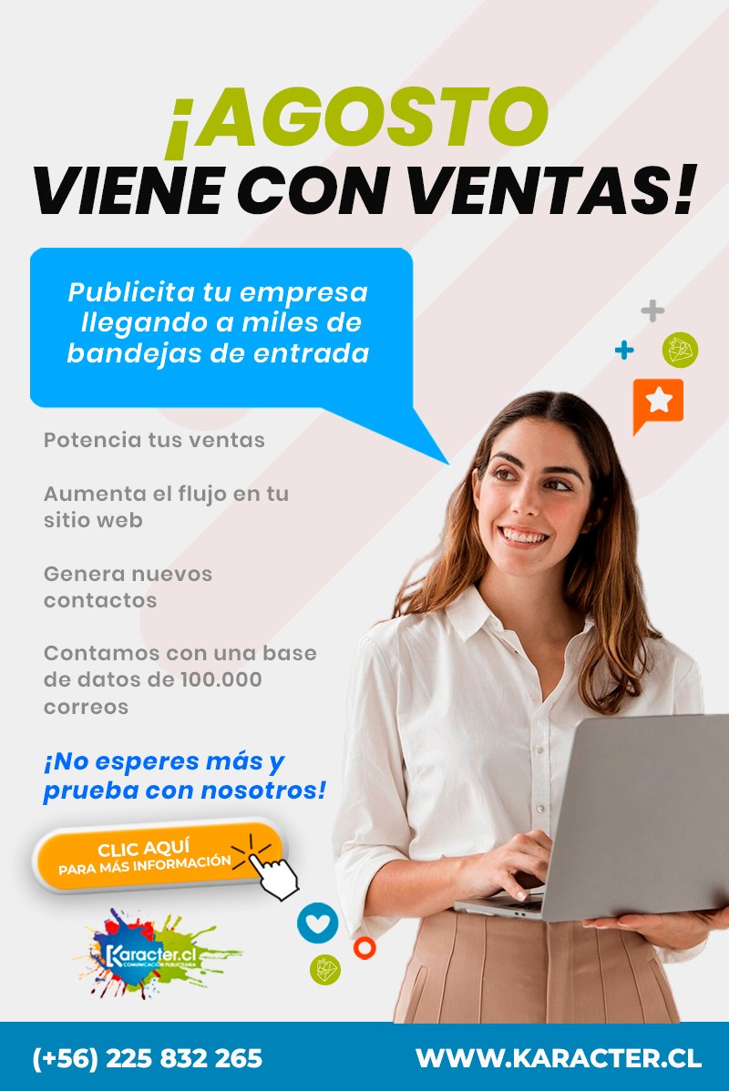 Agosto de VENTAS - Publicite su empresa