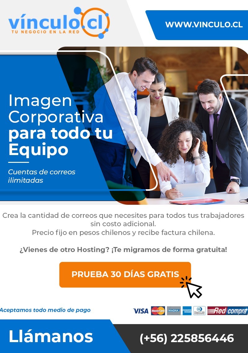 Correos corporativos ilimitados -  Prueba gratis 30 dias