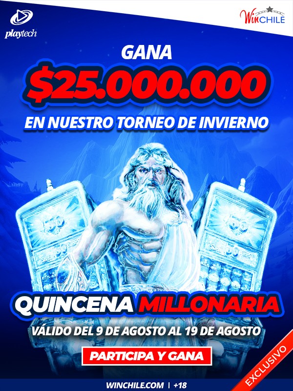 WinChile - 25 millones te esperan ❄️🎰