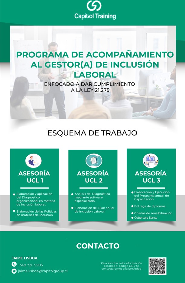 Capitol Training -  Programa de AcompaÃ±amiento al Gestor de InclusiÃ³n Laboral, Ley 21.275