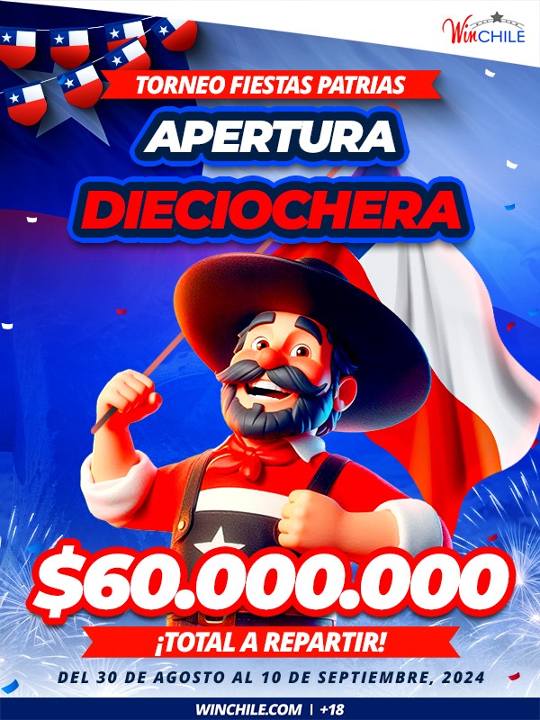 WinChile - Celebramos las Fiestas Patrias con 60 millones a repartir 🇨🇱🥳