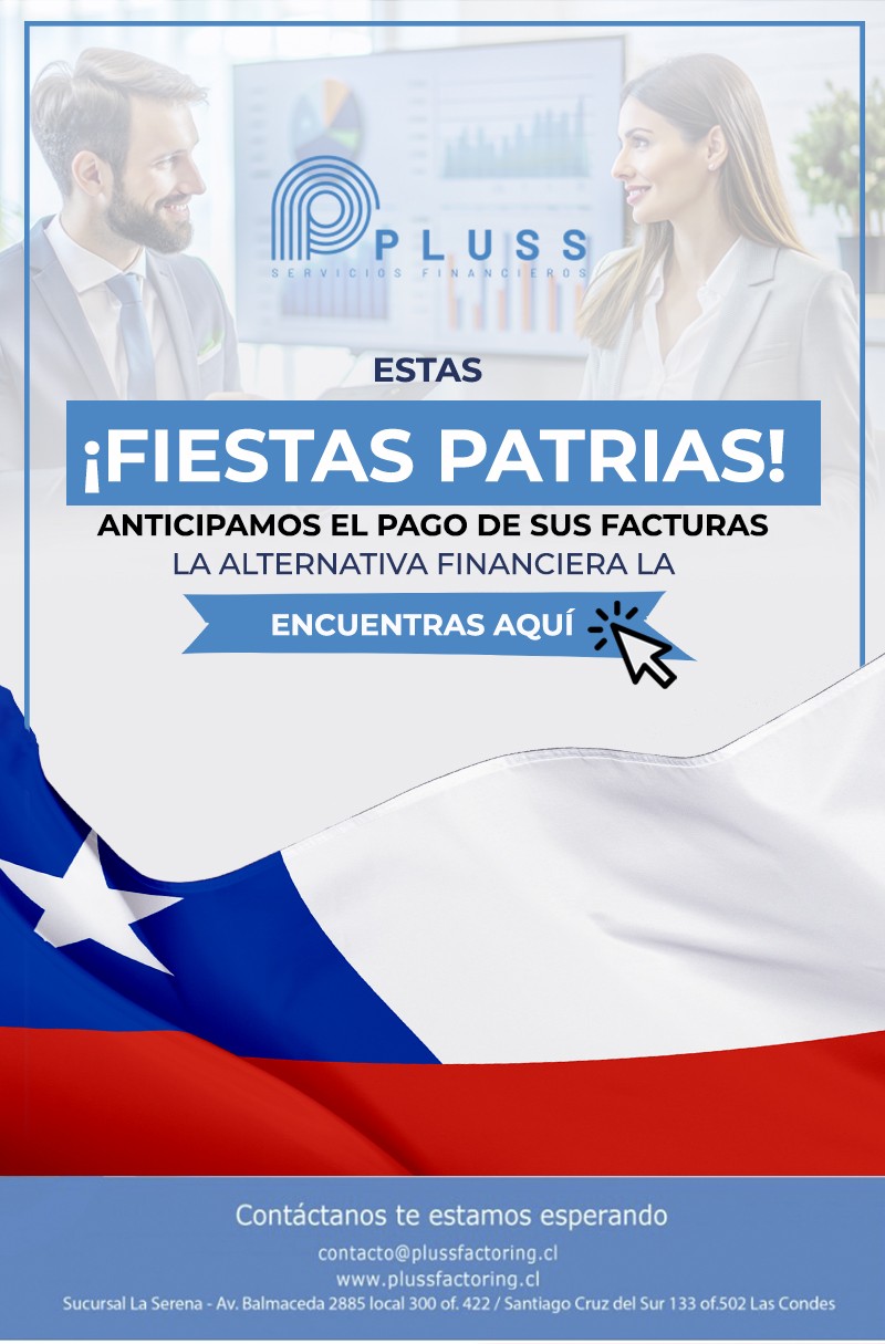 Cyndi Plaza MuÃ±oz- Jefa Comercial de Pluss Servicios Financieros - El financiamiento para estas fiestas patrias lo encuentras en Pluss Factoring.