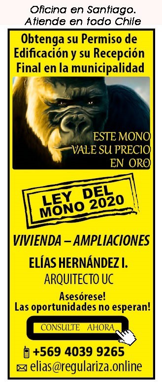 Aproveche la Ley del Mono - RegularizaciÃ³n de ampliaciones y viviendas