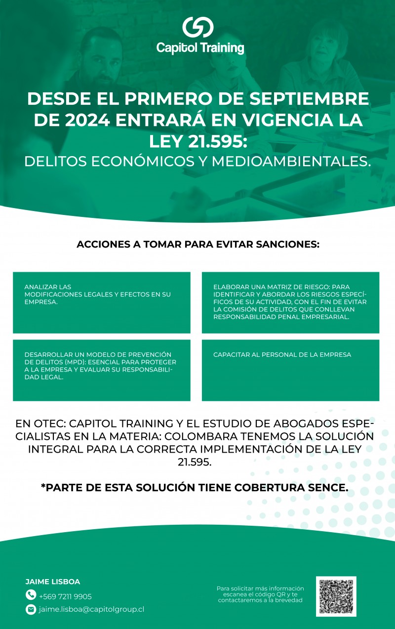 CAPITOL TRAINING - Ley 21.595: Delitos EconÃ³micos y Medioambientales