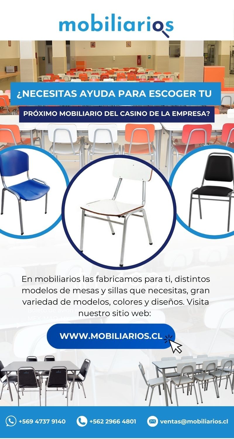 Mobiliarios.cl - Fabricamos mesas y sillas para el casino de la empresa.