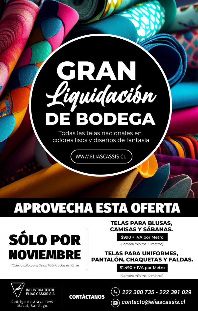 FABRICA DE TELAS - GRAN LIQUIDACIÓN DE BODEGA