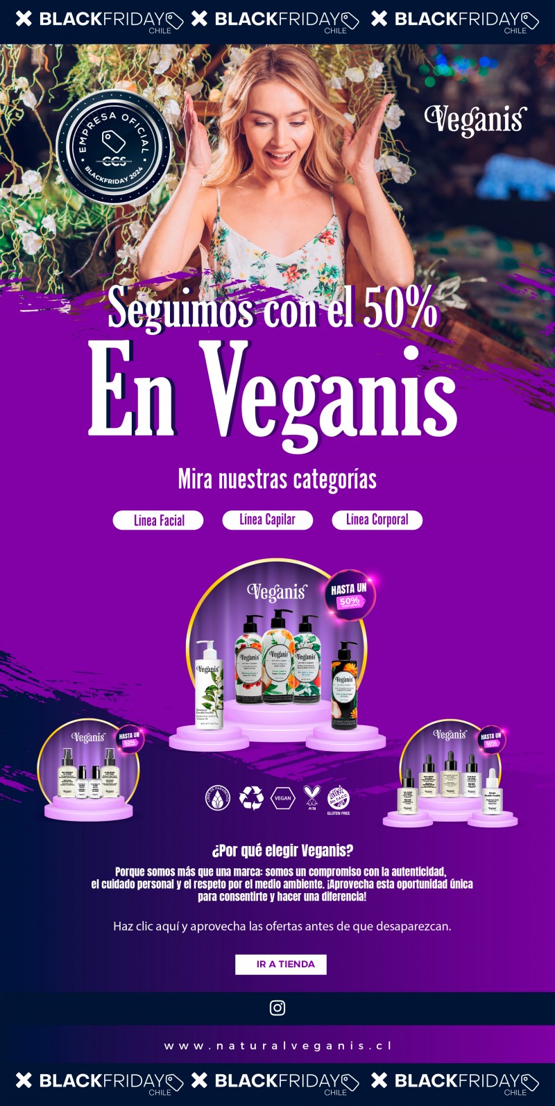 Natural Veganis - ¡Comienza el Black Friday! ¡Hasta 50% de descuento en Natural Veganis!