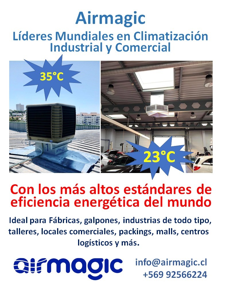 Enfriador Industrial - Airmagic Chile - NO+Calor con Airmagic