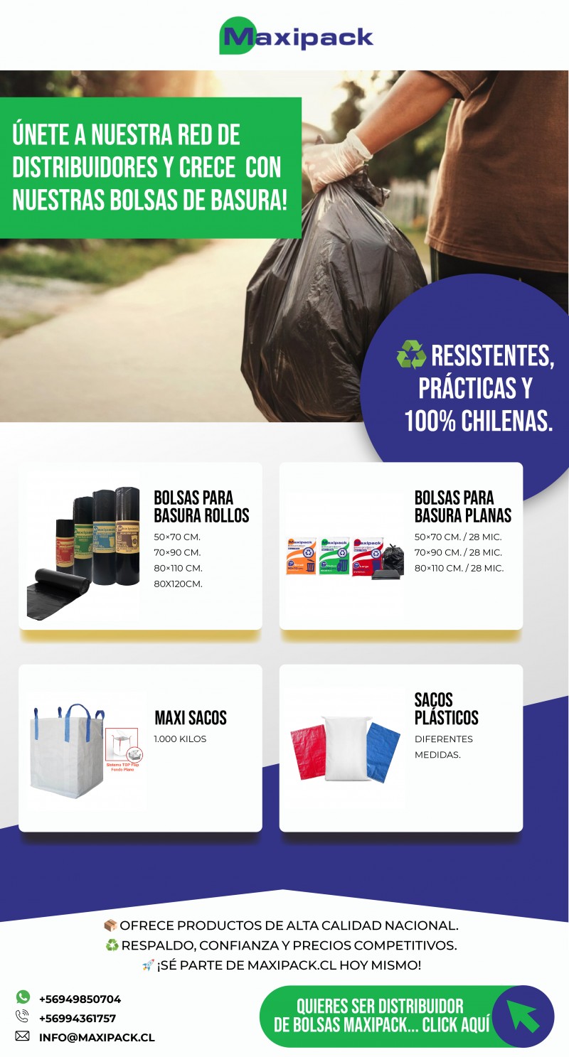 MAXIPACK S.A. - Bolsas de Basura Maxipack Las mas Resistentes y 100% Chilenas