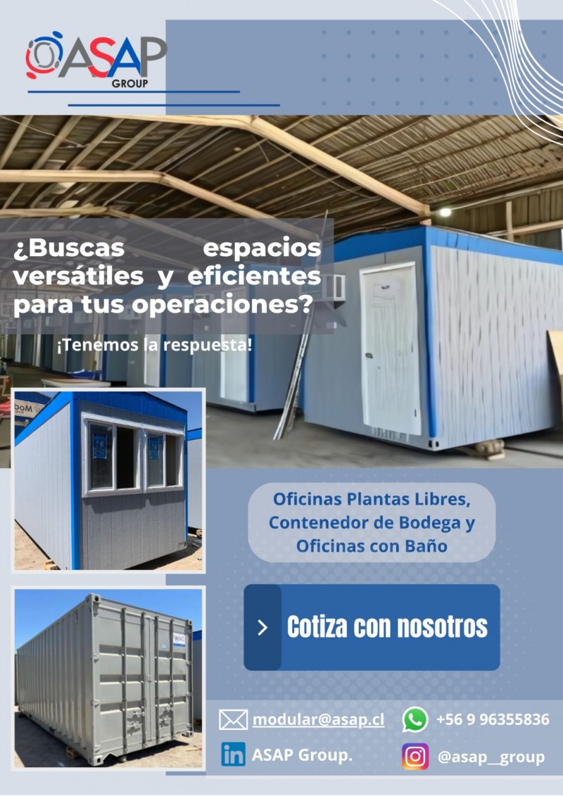 Asap Group - Módulos Oficinas y contenedor de Bodega
