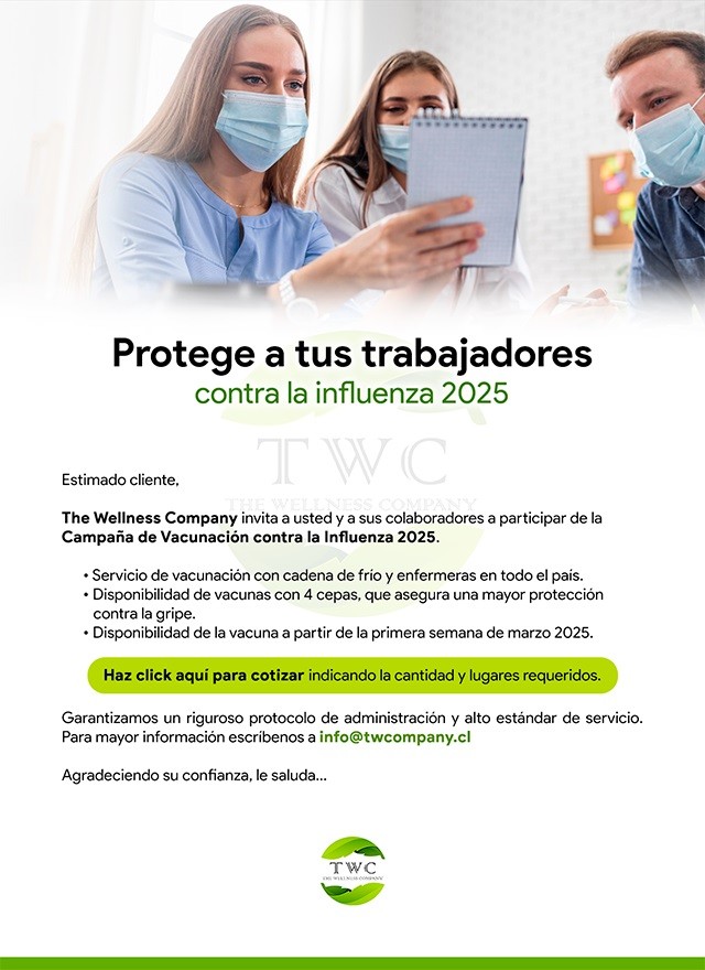 The Wellness Company - Vacuna Influenza 2025 para empresas