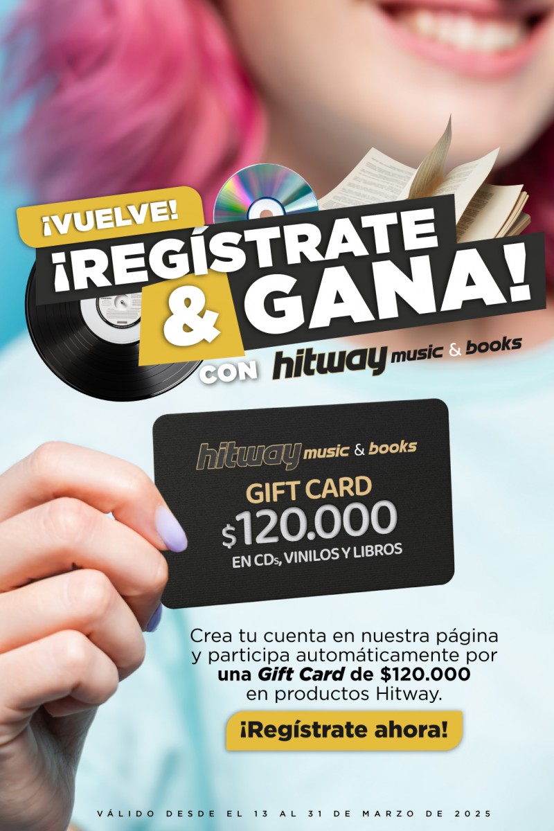 Hitway Music & Books - Regístrate y gana una Giftcard $120.00 de Hitway