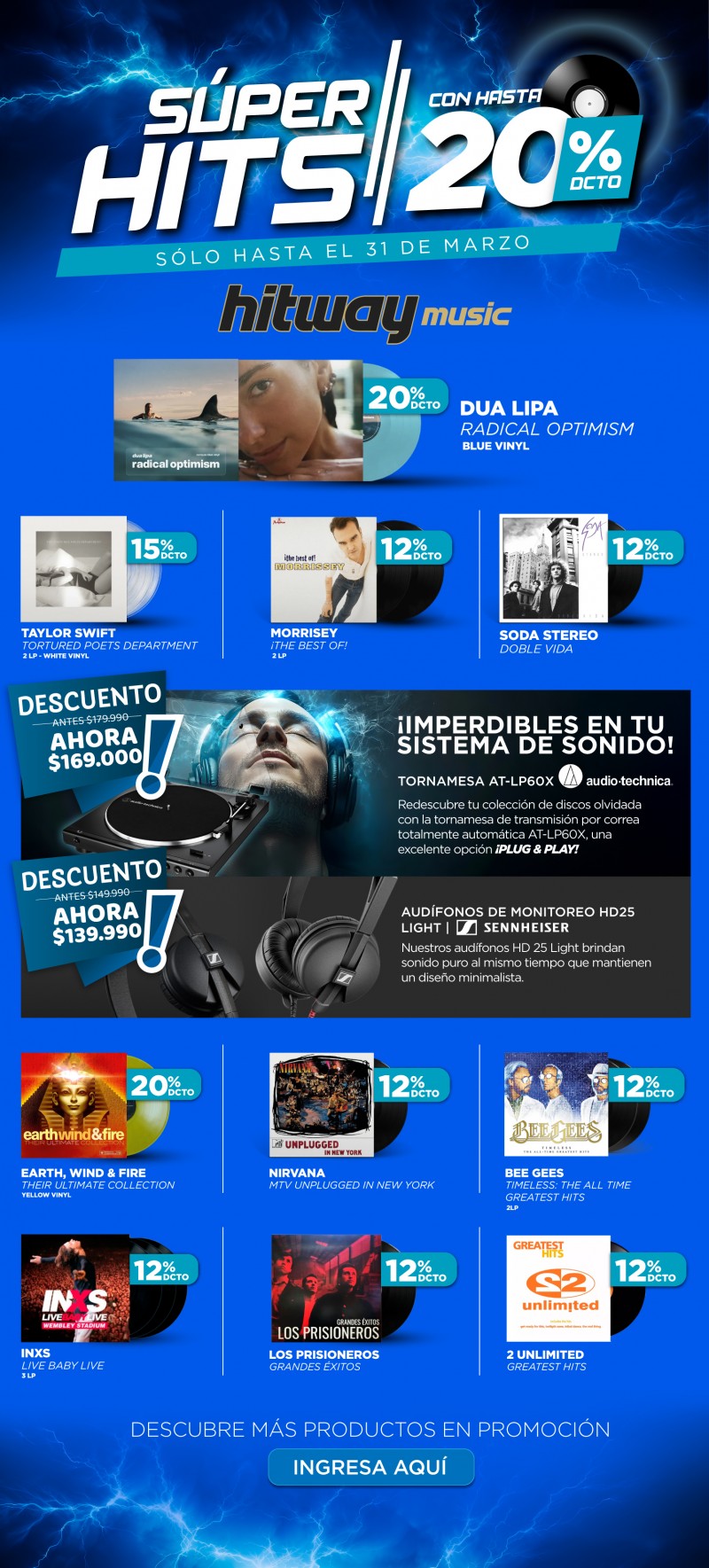 Hitway Music & Books - Súper Hits en Hitway ¡Encuéntralos hasta con 20% Dcto!