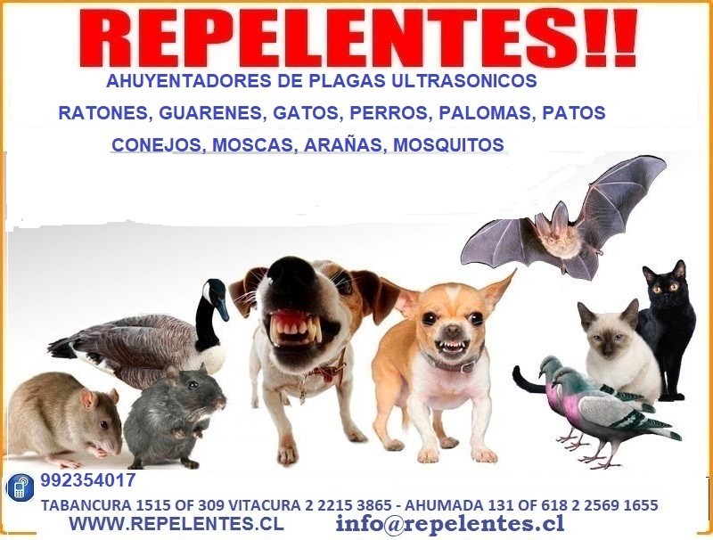 REPELENTE AHUYENTADOR ULTRASONICO - AHUYENTA PLAGAS