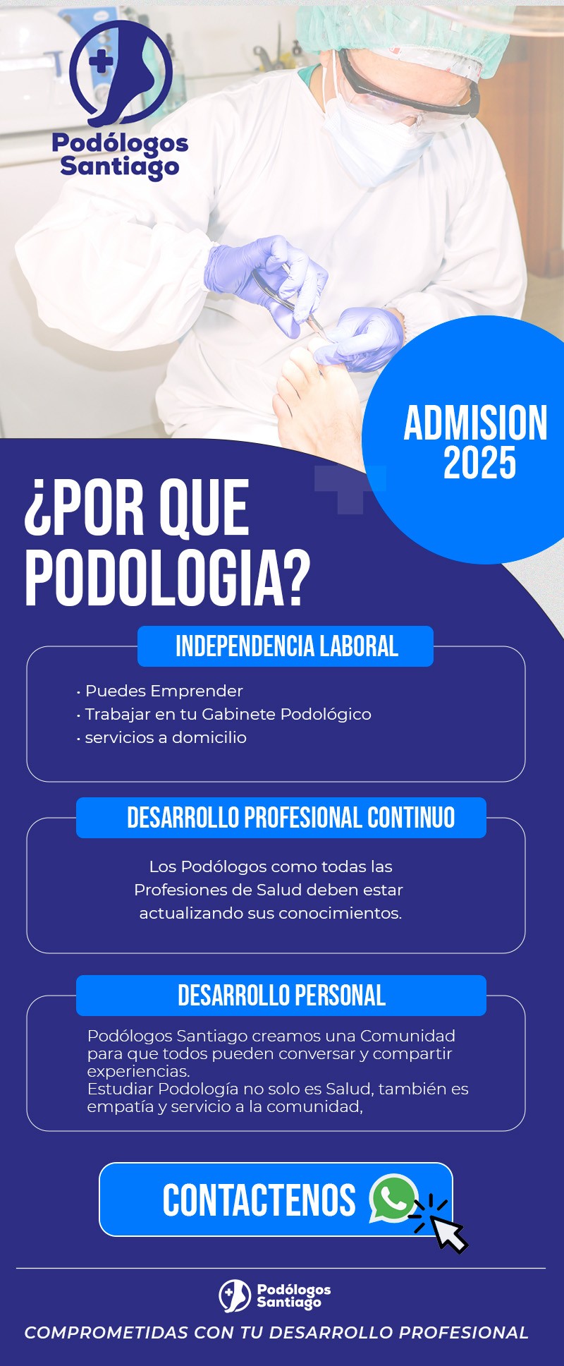 Podólogos Santiago - ¡Matrículas Abiertas 2025! Conviértete en Podólogo con Podólogos Santiago
