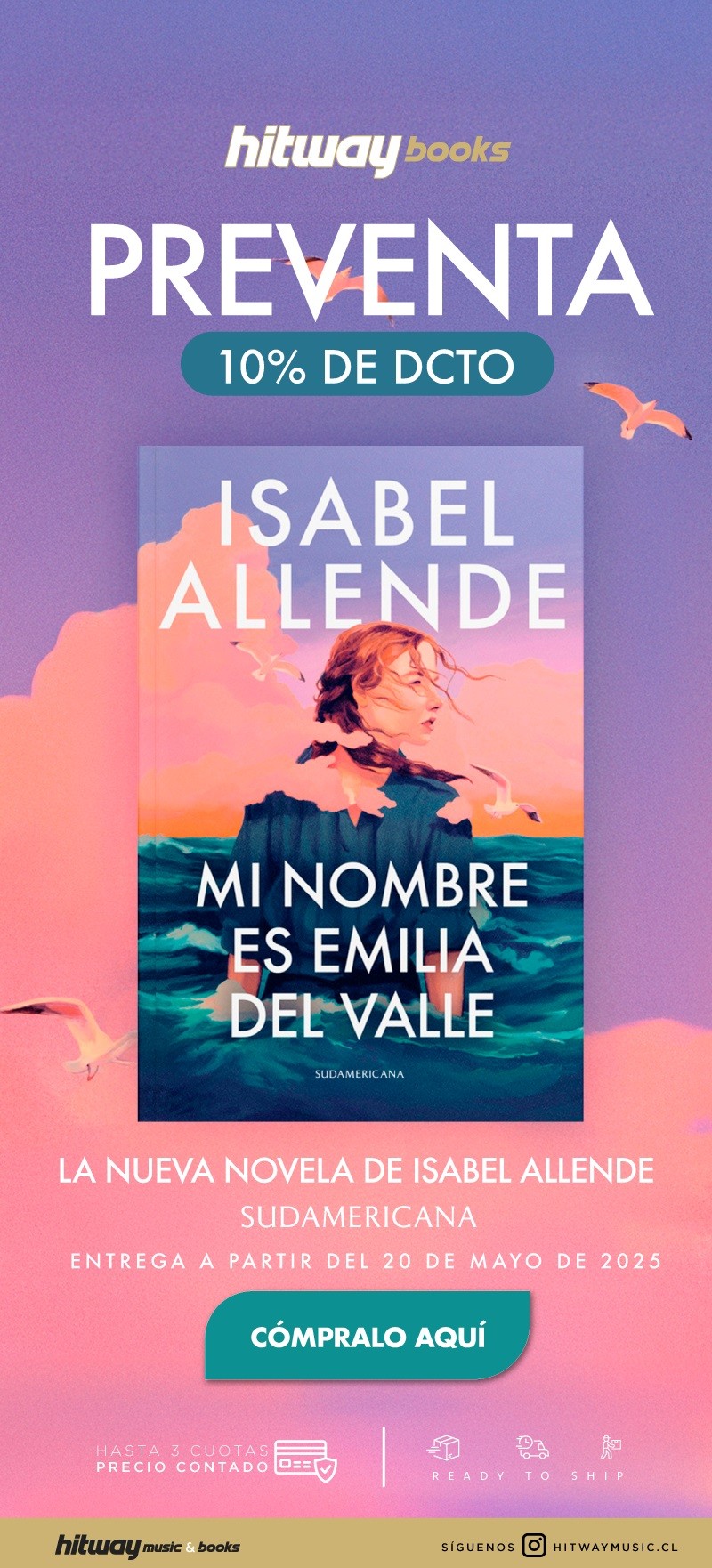 Hitway Music & Books - Consigue AHORA en Pre-venta el último libro de Isabel Allende ¡Con 10% de dcto.!
