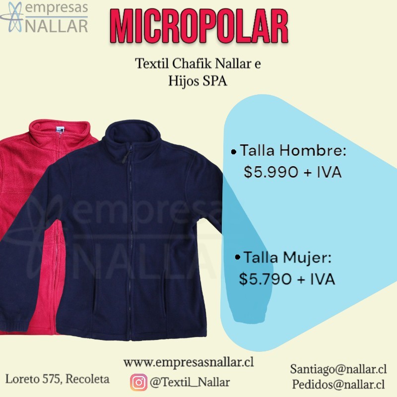 Textil Chafik Nallar - Oferta Micropolar