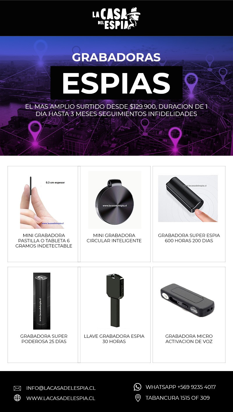 Grabadoras Espías Increíbles - GRABADORAS QUE ESCUCHAN TODO