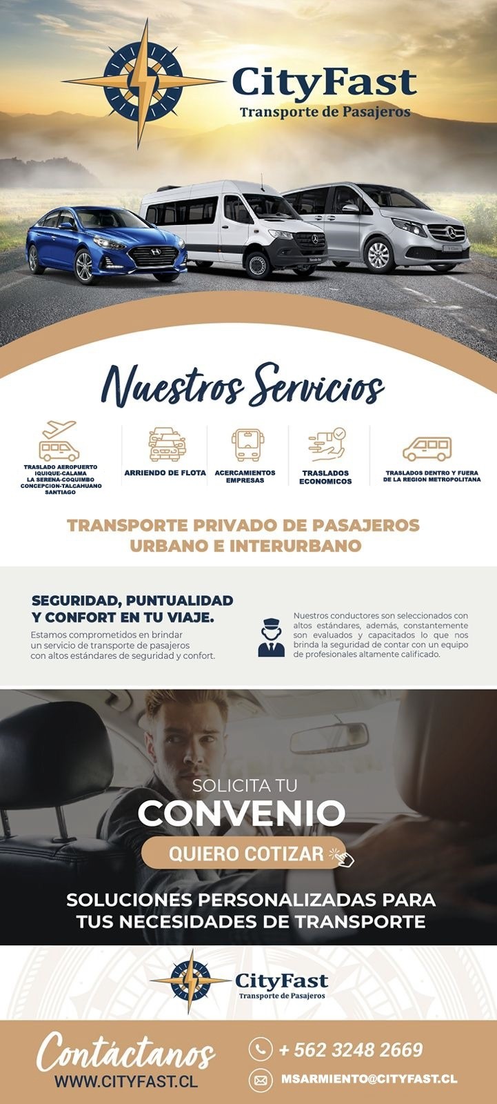 CityFast - Seguridad y Puntualidad para sus trabajadores con City Fast Ltda