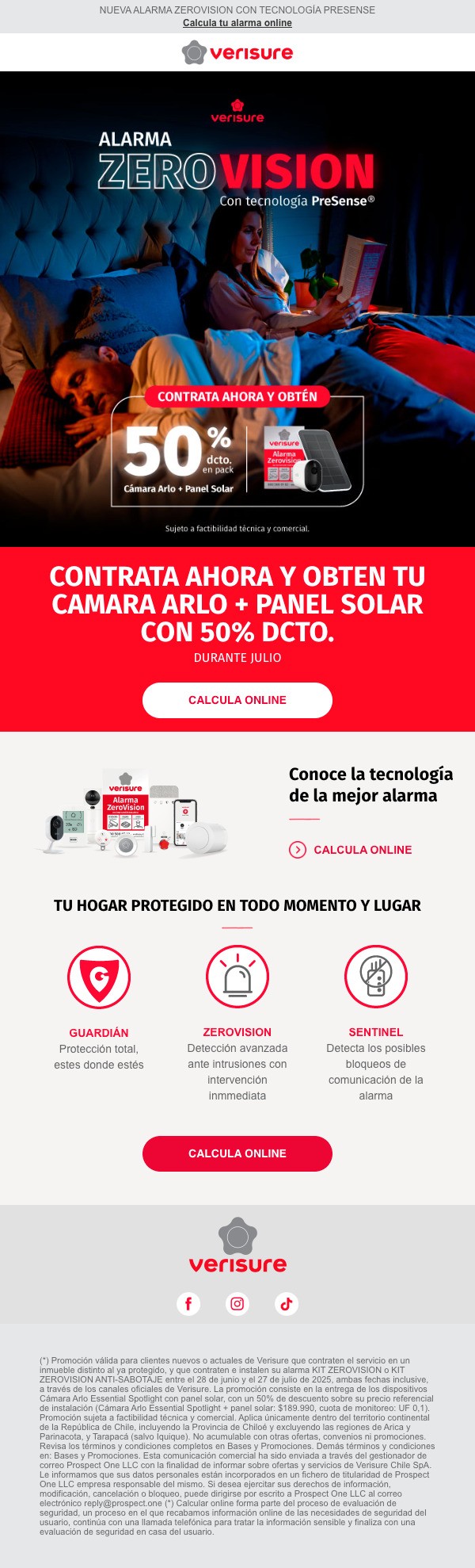 Alarma Verisure - 50% descuento en Pack
