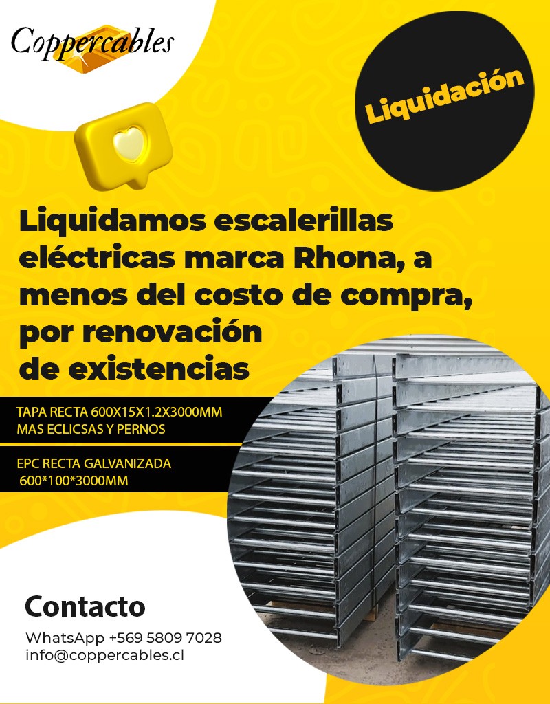 Coppercables - LIQUIDACION DE ESCALERILLAS ELECTRICAS