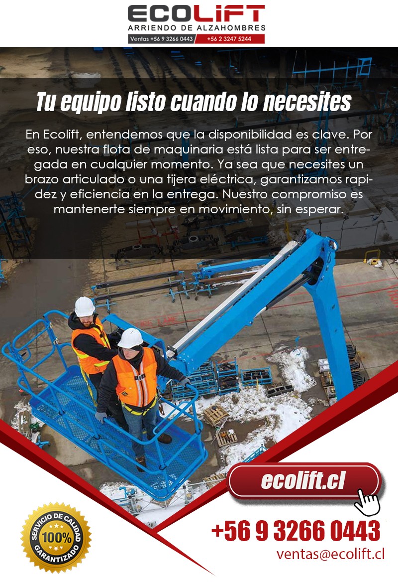 Ecolift - Tu equipo listo cuando lo necesites