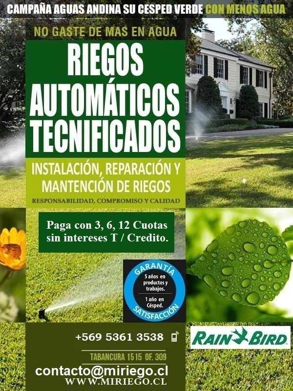 FUGAS DE AGUA RIEGOS AUTOMATICOS - REPARACION RIEGOS AUTOMATICOS