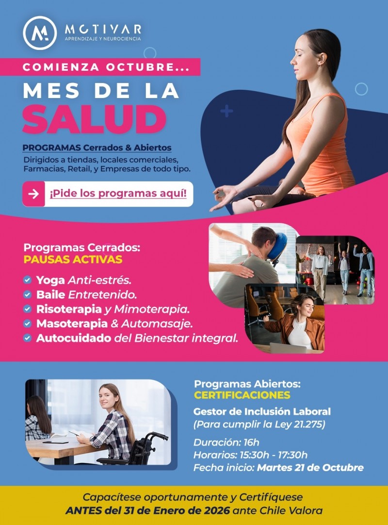 Motivar Capacitaciones Profesionales - Mes de la Salud: Transforma el cierre del año en bienestar