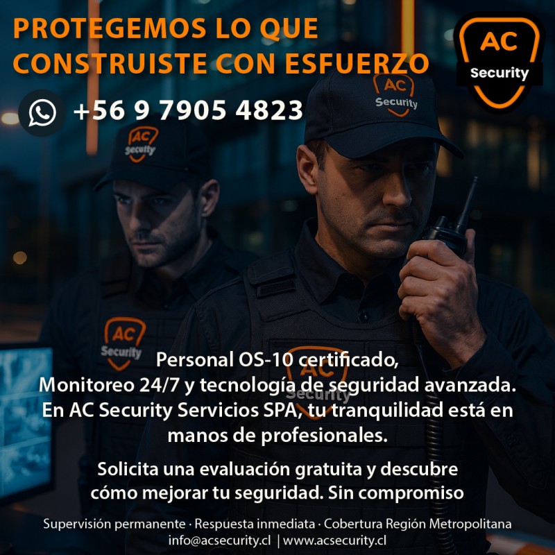 AC SECURITY SERVICIOS SPA - Servicios de Seguridad Privada para tu empresa. // Servicios de Seguridad Privada para tu Edificio o Condominio