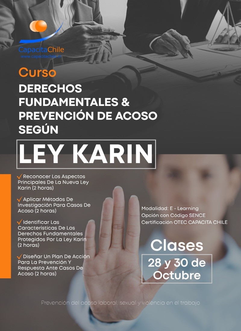 Capacita Chile | Cumplimiento Ley Karin 2025 - Ley Karin 2025: Capacitación obligatoria para todos los trabajadores