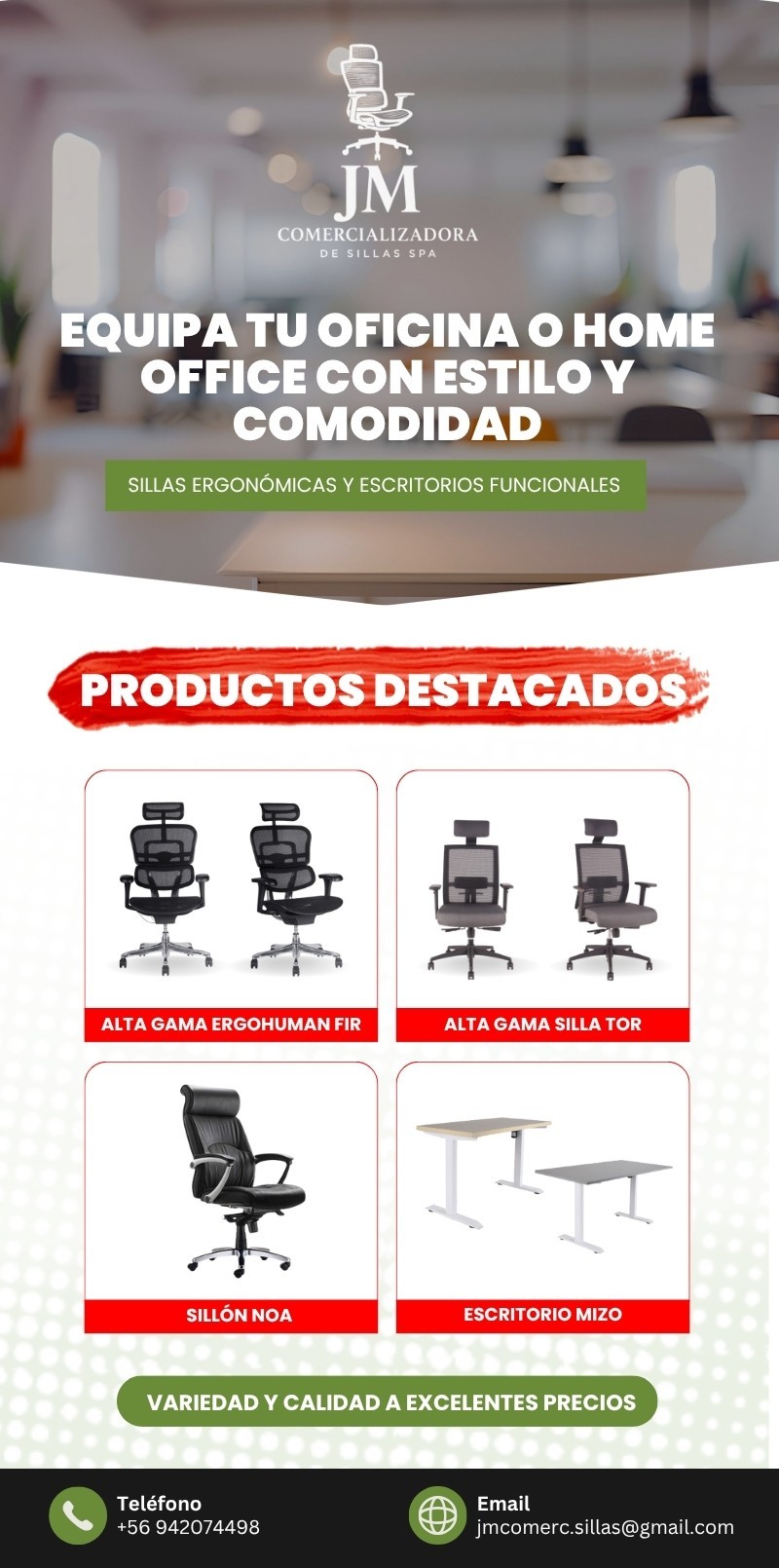 JM Comercializadora de Sillas - Sillas de Oficina