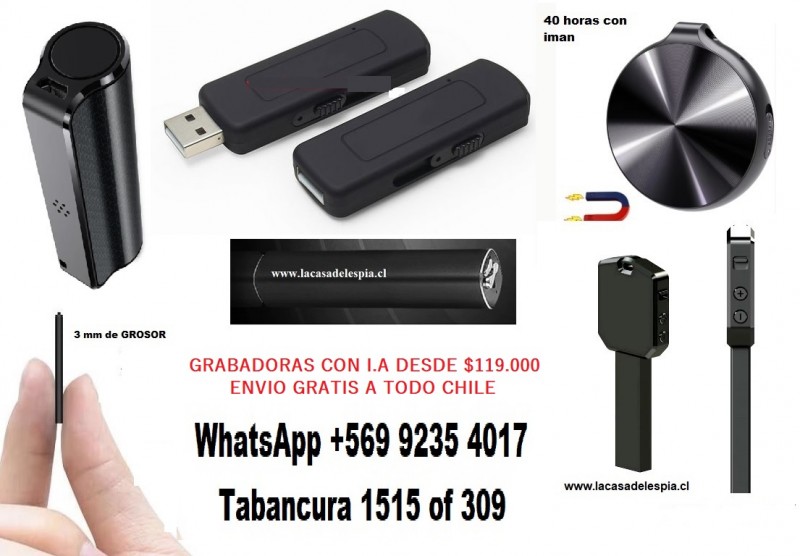 Micro Espías en tu Mano - Grabadoras Espías I.A