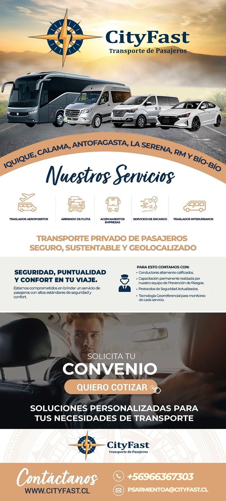 Transportes City Fast - Transporte Ejecutivo de Pasajeros
