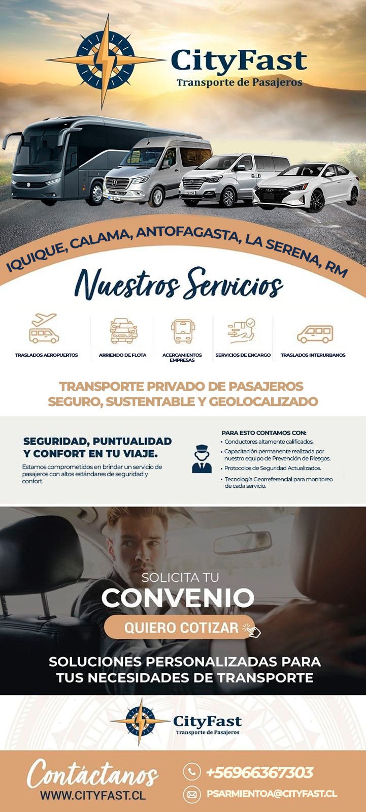 Transportes City Fast - Transporte Ejecutivo de Pasajeros