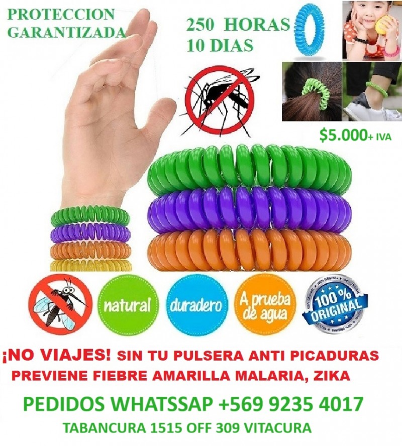Anti Picaduras 100% - Pulseras Repelentes