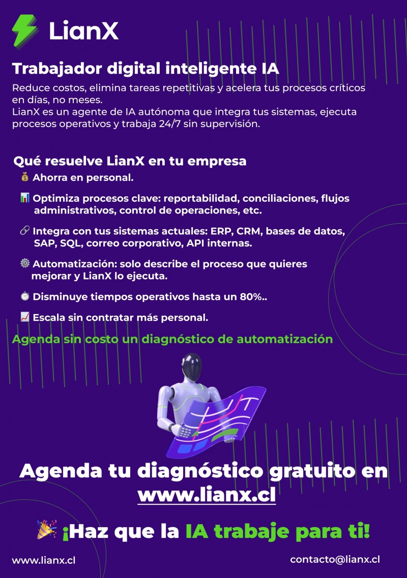 Lianx IA - Nuestro trabajador digital IA trabaja por ti