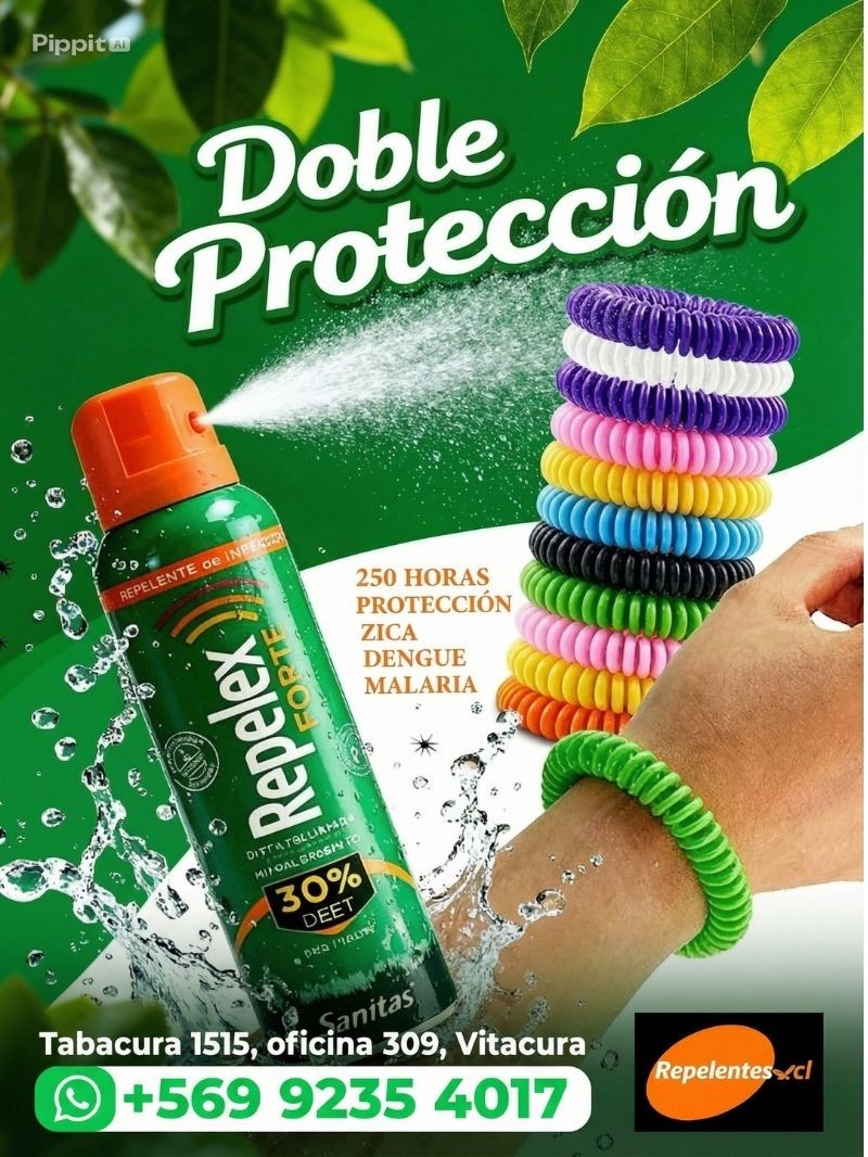 Anti mosquitos repelente Garantizado - Protección Dengue Zika Fiebre Amarilla