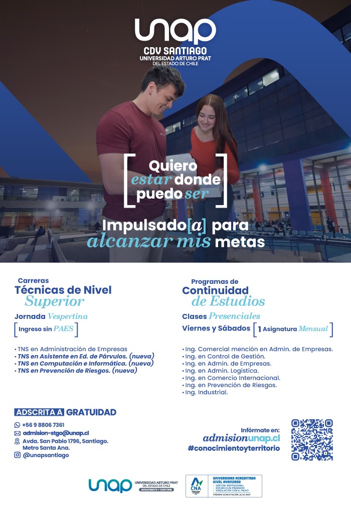 Universidad Arturo Prat - Carreras Técnicas y Continuidad de Estudios - Ingreso SIN PAES