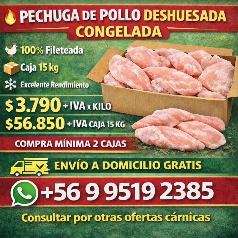 Pulmon Spa - Hoy pechuga deshuesada en oferta, ¿Te paso la lista de más productos?