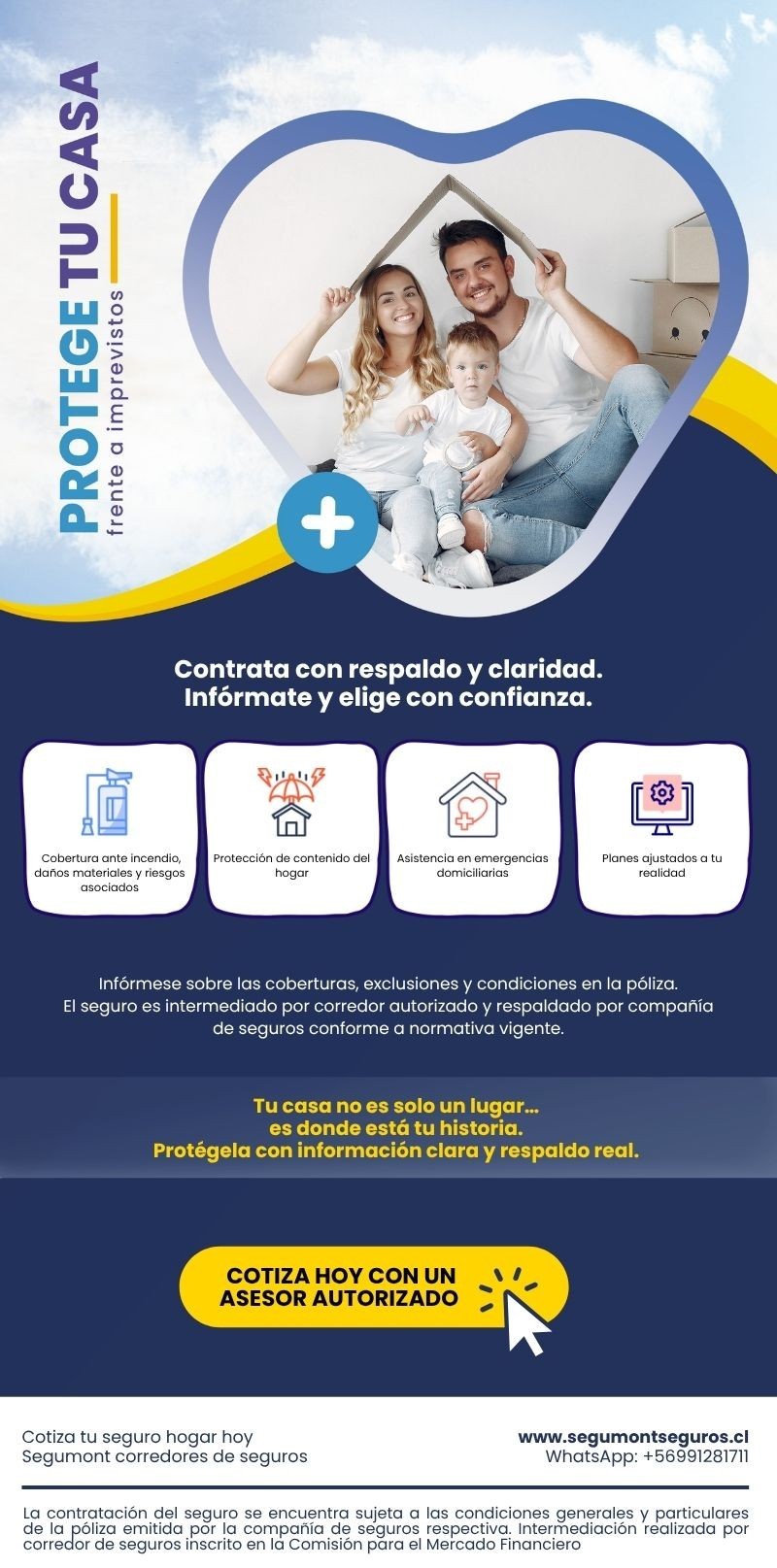 Asegura tu casa - Incendio - Sismo y Robo